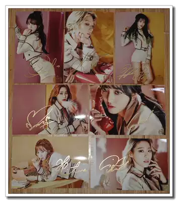 AOA AUTOGRAPHED ANGELS KNOCK REGULAR SERIES 1 Promotional AUTOGRAPHED PHOTO SET Type B
