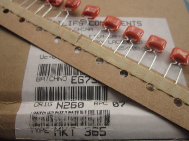 Original Philips film capacitor 0 022uf100v 22nf100v 223 100v p=mm