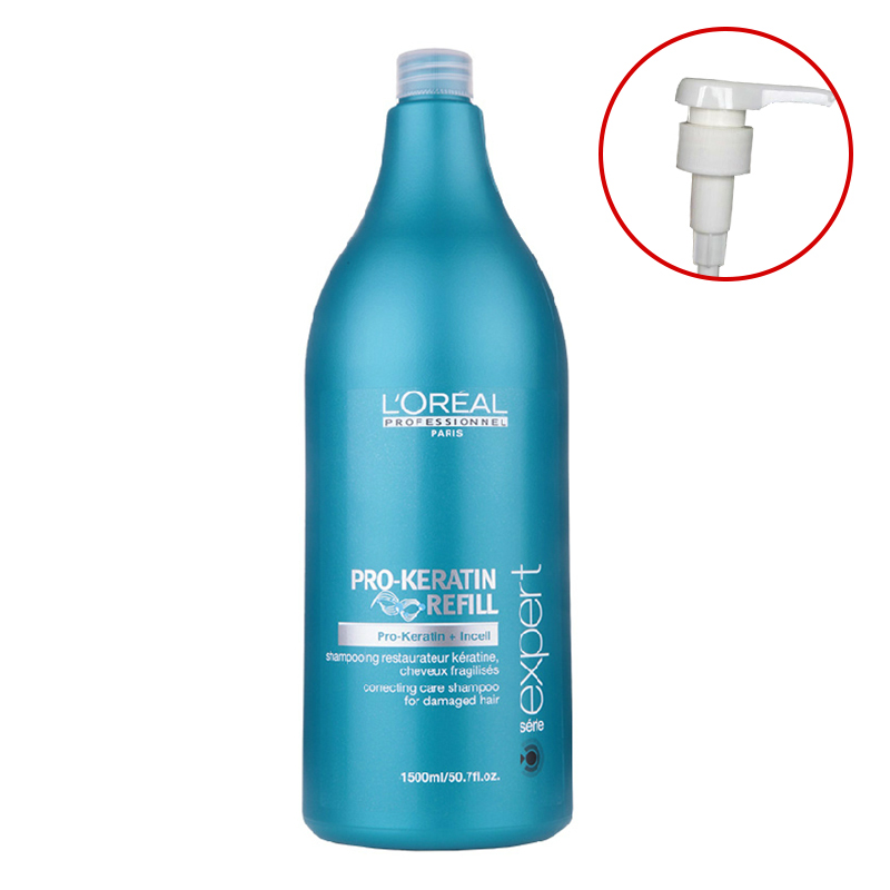 欧莱雅进口正品蛋白修护洗发水1500ml 滋养修护抗干枯补充蛋白