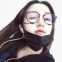 Ulzzang văn học retro Hàn Quốc nam và nữ hộp lớn màu đen trà màu khung rừng nhà nhỏ cận thị kính phẳng khung tròn gọng kính cận nam