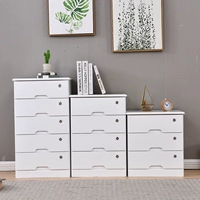 Tủ gỗ cứng 345 ngăn kéo dài 50 rộng 40 ngăn kéo kinh tế lưu trữ tủ sàn ba hoặc năm lớp có khóa tủ gỗ - Buồng tủ quần áo 3 buồng