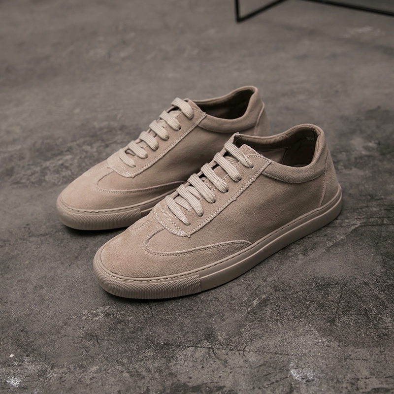 Retro Board Shoes Men Genuine Leather Casual Shoes Han Edition Original Juku Ulzzang Shoes Students Brief Sports Breathable Men's Shoes