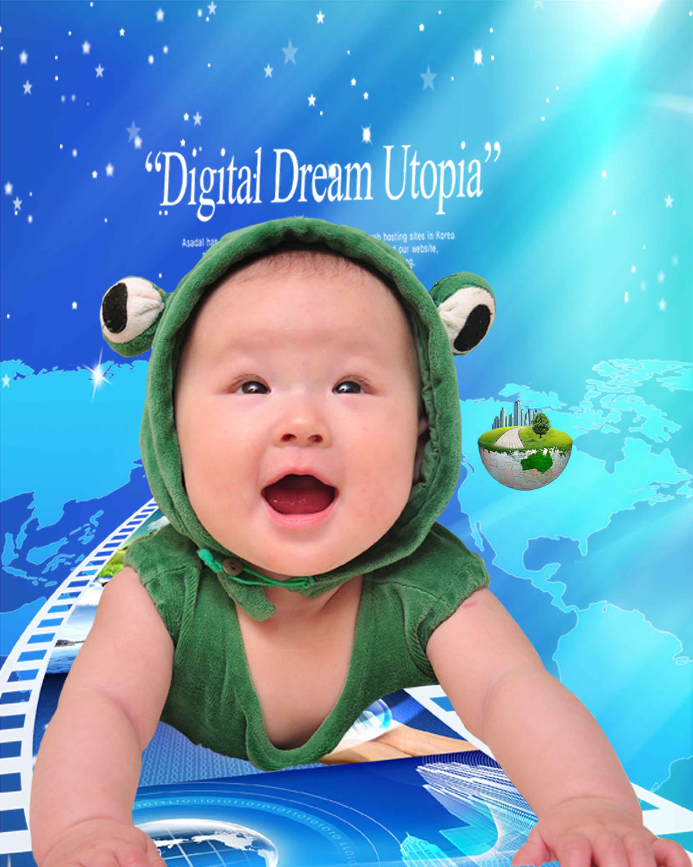 Ex-gratia New 5 Yuan Customized 6 Inch Personality Student Children Photography Photos Birthday Solid photo stereo photo book