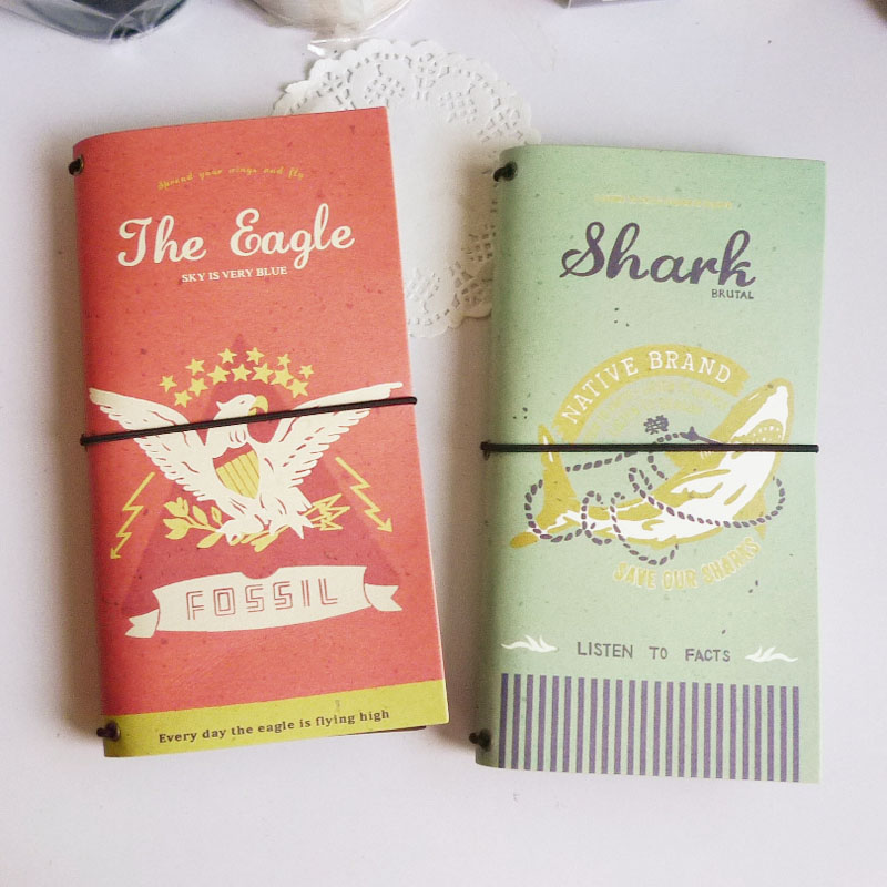 Super multi-functional, retro, small and fresh style, travel account book, schedule book