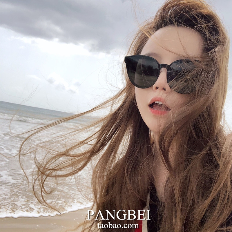 The legend of the blue sea is all wise with the same kind of glasses sunglasses female tide Korean women's star round face polarized sunglasses