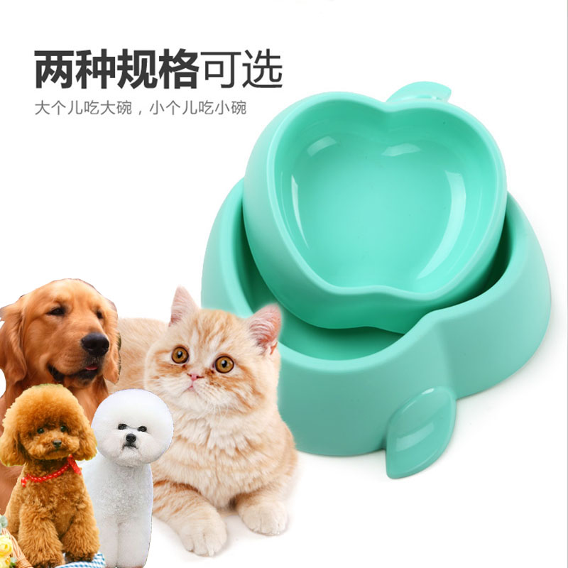 包邮美卡狗碗 苹果型超厚狗盆 宠物碗狗食盆猫咪碗泰迪贵宾碗用品