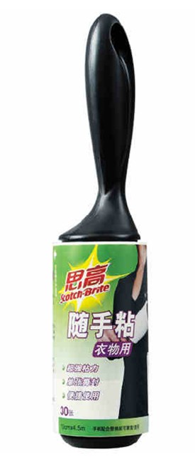 3M思高随手粘 除毛滚 除尘滚 粘毛滚 836R30 可撕黑色手柄30页