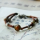Jingdezhen Trang sức gốm đá Ice Cracked Water Drop Bracelet Nhiều màu tùy chọn Dây điều chỉnh Nữ