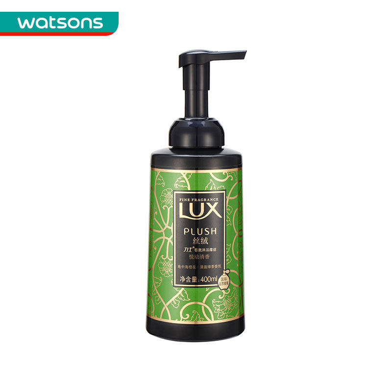 【屈臣氏】 力士丝绒香氛沐浴摩丝悦动清香400毫升