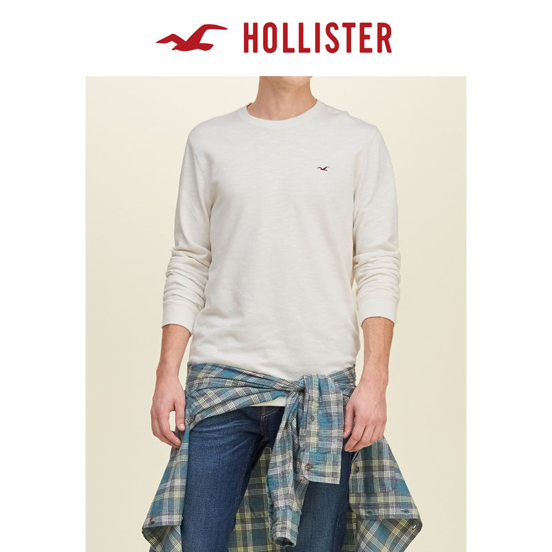 Hollister 轻盈抓绒圆领衫 男 116984