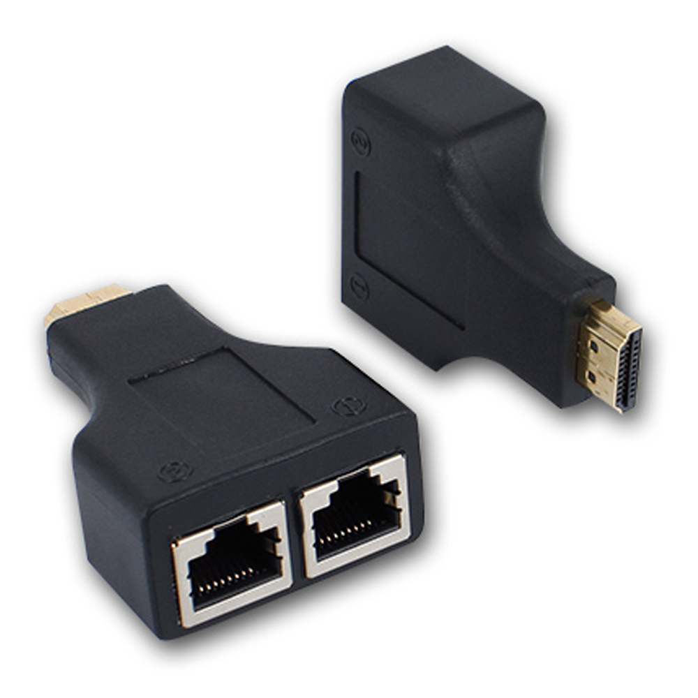 HDMI extender 30 meters dual network cable network to RJ-45 CAT 5E 6 network port converter engineering home