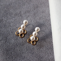 Handmade original custom painless mosquito coil ear clip invisible ear clip pearl earring earring