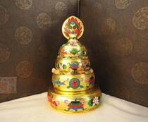 Hidden Secret Supplies Cloisonné Gold Silk Manza Copper Manza Plate Mancharo Thickened Painted Manza Plate Large