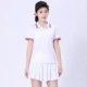 Nghiêng áo thể thao váy ngắn nữ mùa hè chống gió đại học là váy tennis hoang dã mỏng nữ mùa hè phiên bản Hàn Quốc của quần lửng