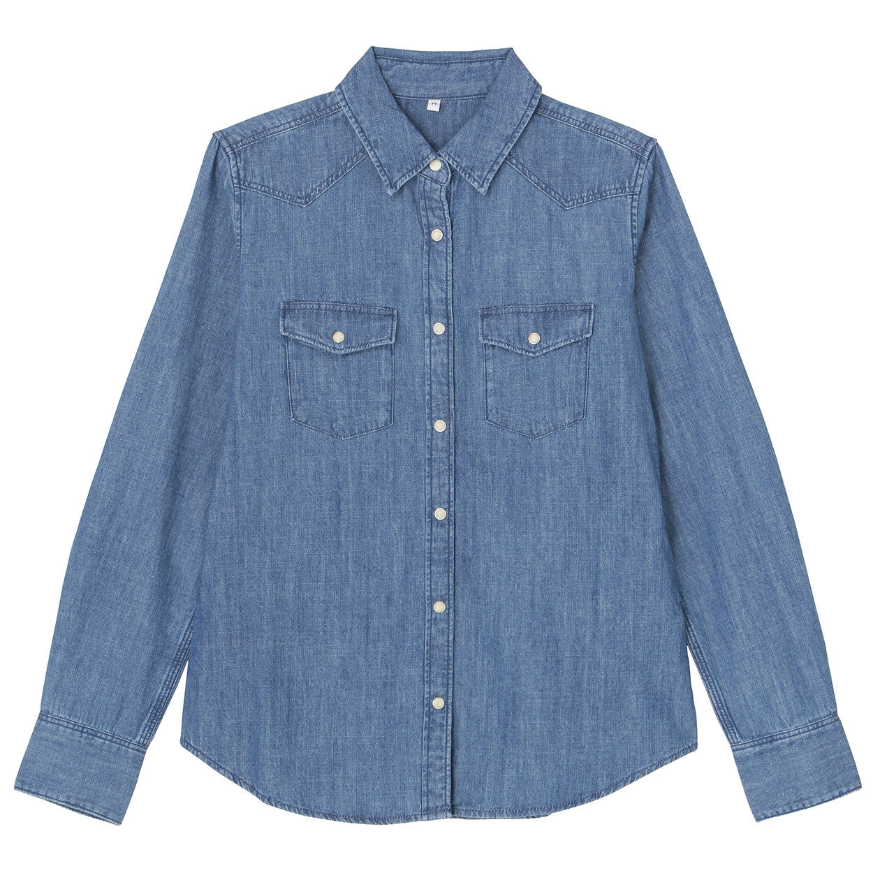 无印良品 MUJI 女式 棉牛仔西部衬衫