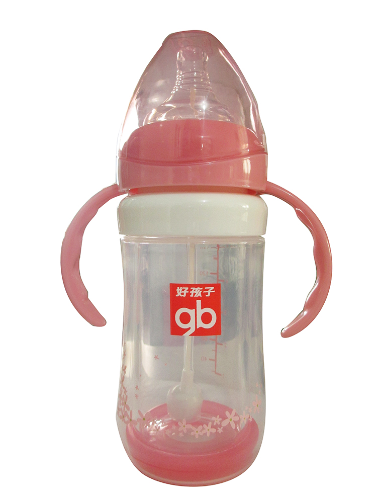 好孩子 母乳实感 宽口径 握把吸管防爆奶瓶210ml/150ml