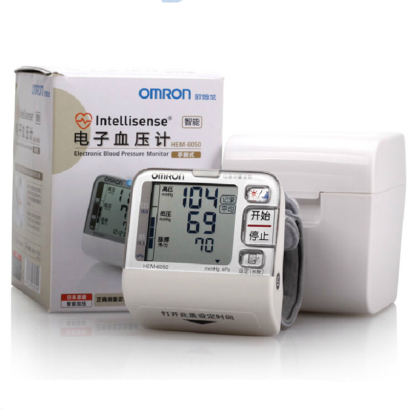 欧姆龙电子血压计HEM-6050腕式全自动测量血压计 BN1
