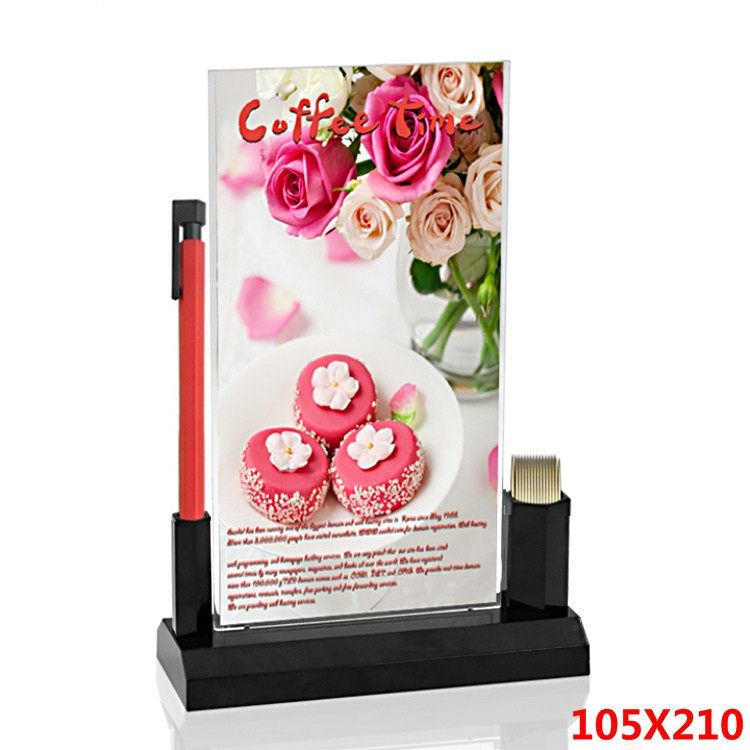 Double sided table cards table cards Desktop wine Water cards Acrylic Stands Cards Placards Price Tag Table Sign Transparent Display Cards 