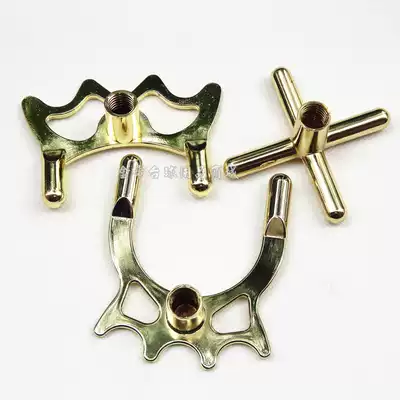 Black 8 American pool club stick holder plastic Cross Fork table tennis frame head copper plated high and low foot Fork Cross