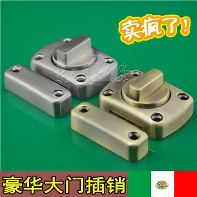 Brushed surface mounted bedroom latch sliding door buckle Middle spring latch Stainless steel color aluminum door sliding door latch lock