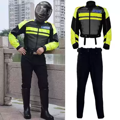 Hong Kong version of Iron lobster suit winter riding suit locomotive suit racing suit imported reflective suit equipment