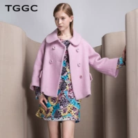 TGGC2018 mùa đông ngắn tay áo bảy điểm áo len nguyên chất nữ S16909 áo khoác nữ đẹp 2021