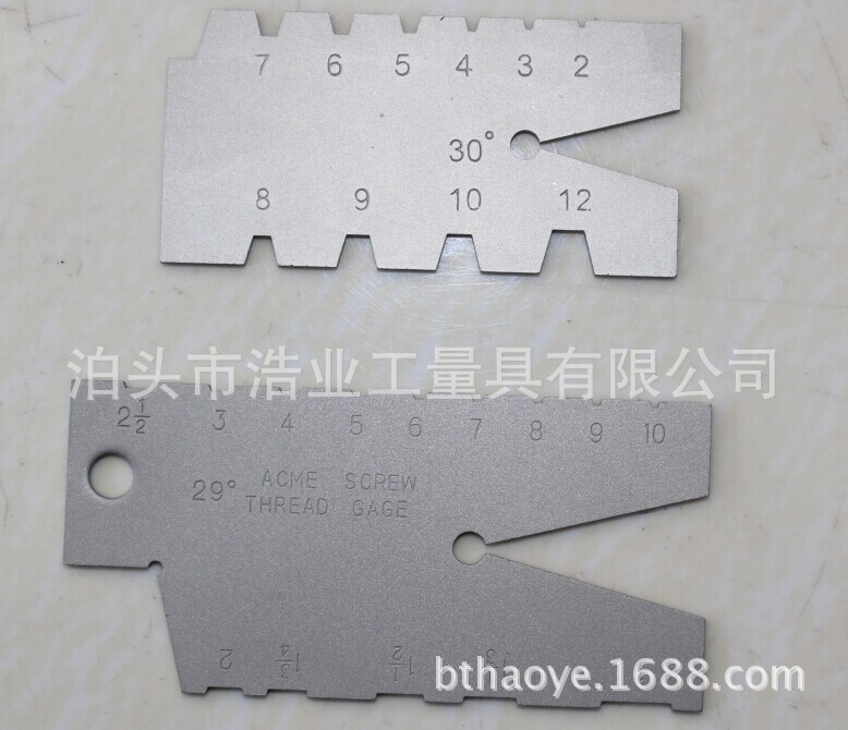 29 degree T-angle model ACME monolithic thread gauge Trapezoidal 30 degree turning tool gauge 65