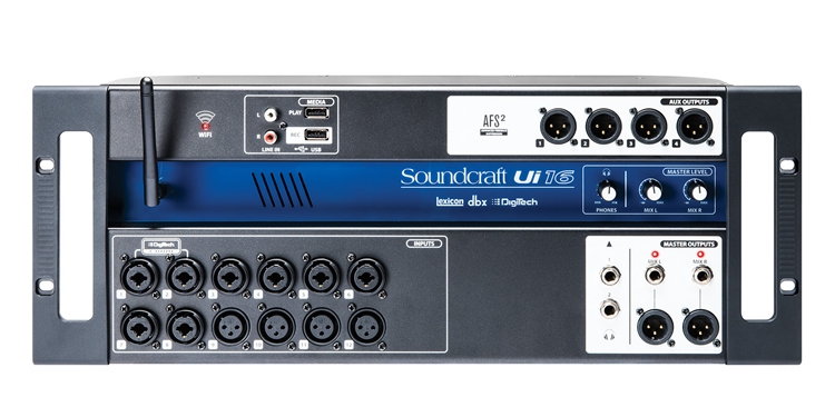 Soundcraft Ui16 Sound Art Remote Rack Digital Tuning Bench Multichannel Sound Card Audio Interface 