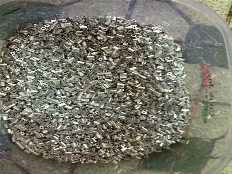 Wire rope aluminum sleeve aluminum Chuck aluminum beam aluminum Chuck aluminum pipe Chuck fishing gear rope clamp 0 3MM0 4mm