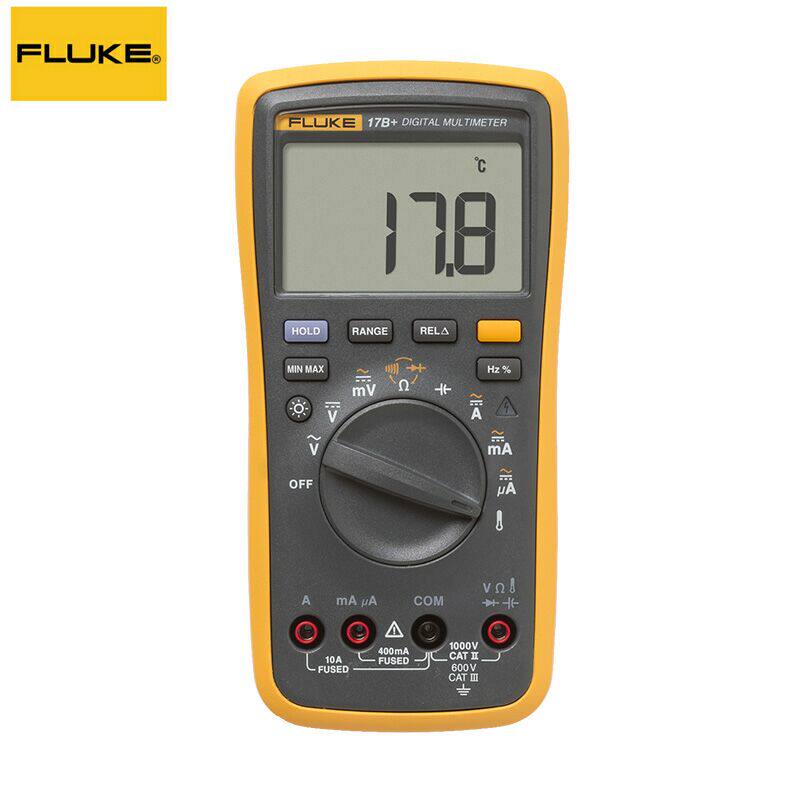 Fluke F17B Digital Million Table FLUKE17B Adds Dangerous Voltage Backlight