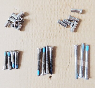 New highway bike dead flying car aluminum alloy clip screw front and rear lengthened screw-in inner hexagonal nut