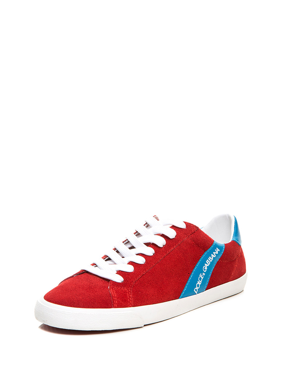 Dolce&Gabbana 红蓝拼色拼接休闲鞋