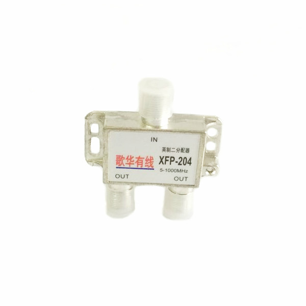 Gehua cable digital TV distributor one-second branch two distributor imperial interface to F head