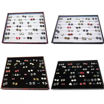 Jewelry display stand ring box jewelry tray without cover large ear needle box meson plate stalls storage accessories plate