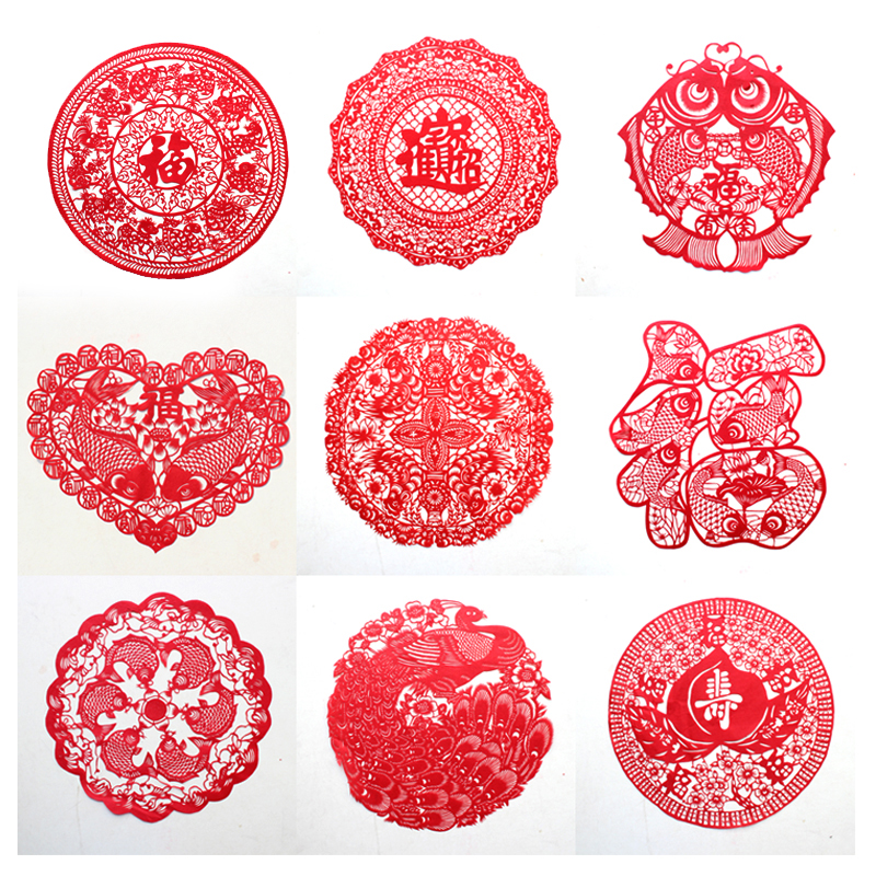 覃孟斋陕西手工剪纸画装饰画py1051