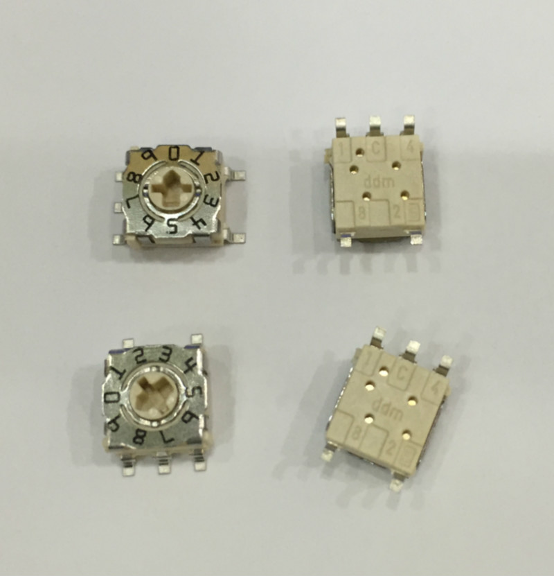528-21503201505 Germany DDM 0-9 10-bit rotary coding DIP switch 3:2 SMD 5 feet