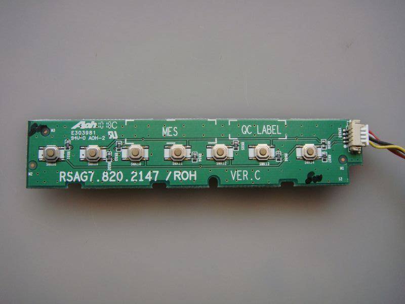 Hisense TLM32V78K key board RSAG7 820 2147 ROH VER C disassembly machine original strip line test good