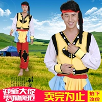 New Mông Cổ dân tộc thiểu số nam trang phục sân khấu trang phục trang phục trang phục múa quốc gia Tây Tạng trang phục dân tộc mông
