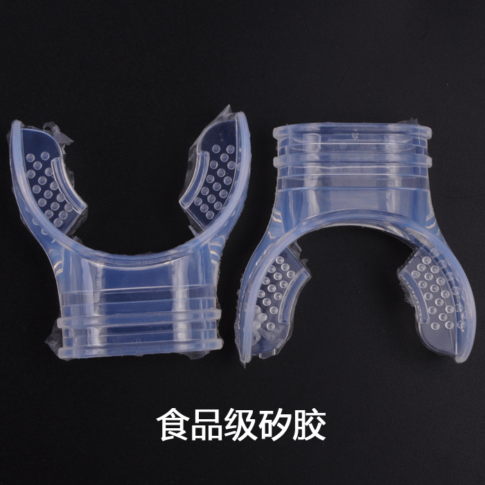 Diving Bite Mouth Secondary head regulator Straw Silica Gel Floating Subs Bite
