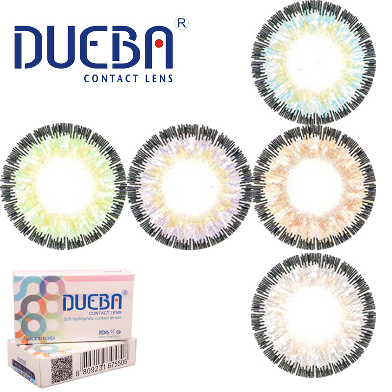 DUEBA 女皇四色 自然大直径美瞳年抛彩色近视平光隐形眼镜1片BD