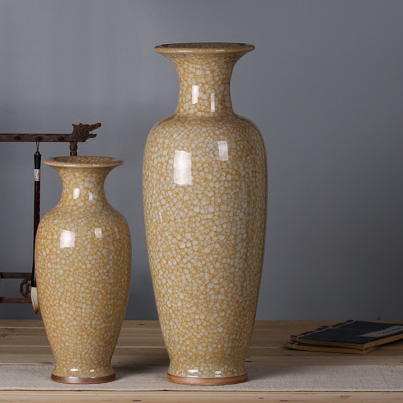 Classical furnishing articles jun porcelain antique ceramics slicing vases, modern home sitting room adornment
