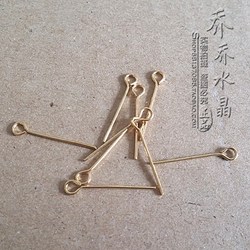 DIY 보석 액세서리 골든 9 자 핀 타이 부적 팔찌 목걸이 액세서리