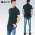 Bolton boton mùa hè nam ngắn tay áo polo cotton màu rắn cỡ lớn ve áo T-shirt kinh doanh bình thường thoáng khí áo thun polo Polo