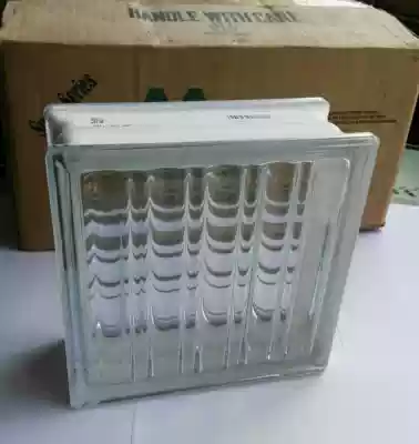 Imported glass tiles living room entrance background wall landscape crystal floor tiles transparent hollow glass tiles wide parallel pattern