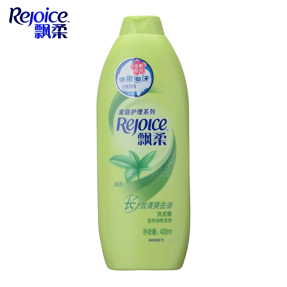 飘柔洗发水家庭护理绿茶长效清爽去油正品专柜洗发露400ml/毫升