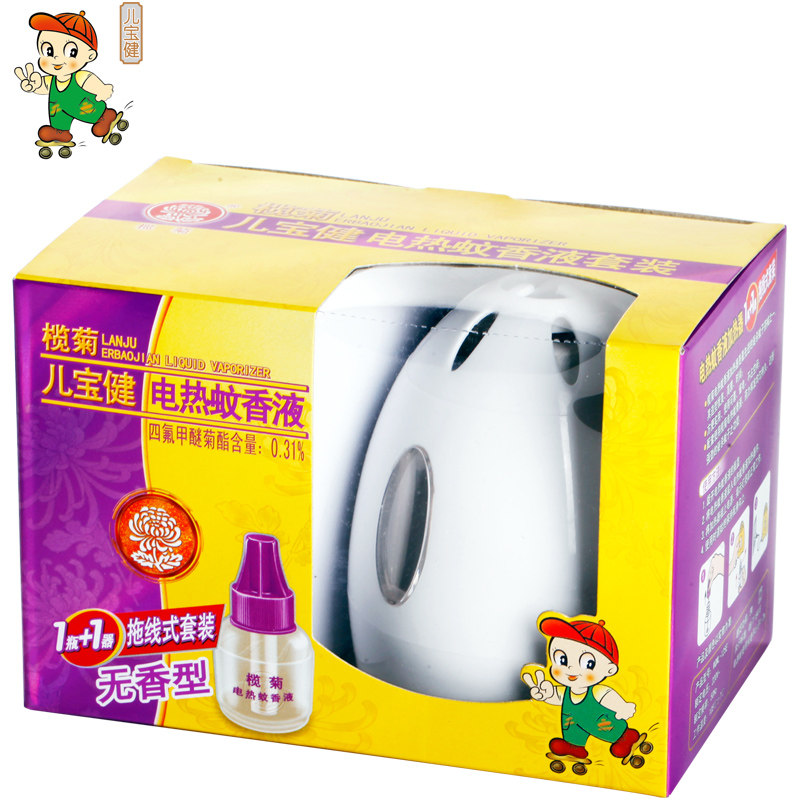 【天猫超市】儿宝健 无香型电蚊香液 34ml+加热器 儿童成人适用