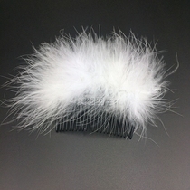 Feather headdress retro fairy temperament hair accessories hair comb dance accessories comb hair lady accessories stage performance