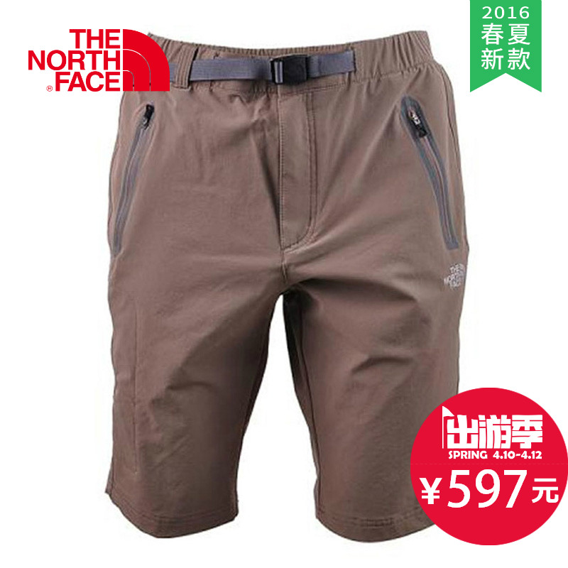 【2016春夏新款】THE NORTH FACE/北面  男款速干弹力短裤 CZK6