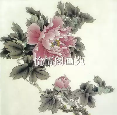 Meticulous painting white drawing manuscript landscape characters flowers and birds animal drawing line drawing line drawing material 136