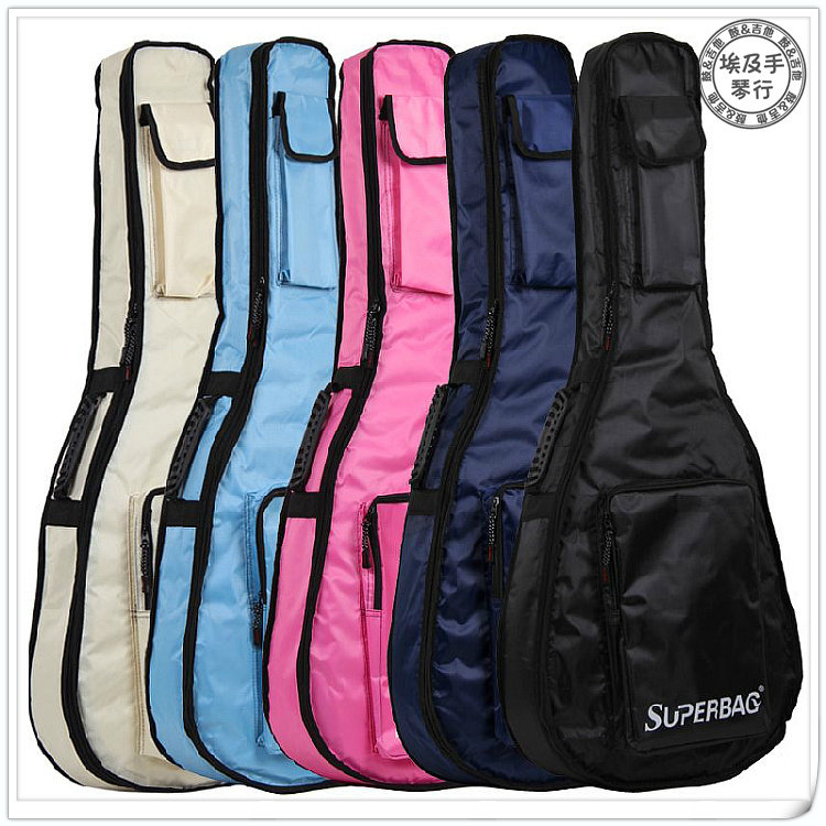 SUPERBAG general section waterproof sponge folk guitar double shoulder holding baby bag violin bag 41 inch wood guitar musical instrument